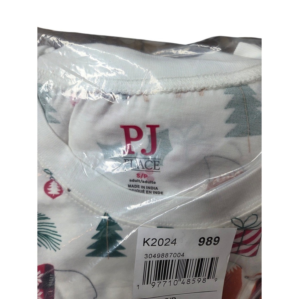 The PJs Place Adult S/P Pajamas Set Winter‎ Animals Trees Fox Deer Polar Bear - Picture 2 of 7